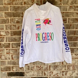 Progressive Mexico Hooded White Swim Cover Up